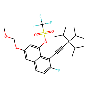 7-Fluoro-3-(methoxymethoxy)-8-((triisopropylsilyl)ethynyl)naphthalen-1-yl trifluoromethanesulfonate