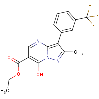 Ethyl 7-hydroxy-2-methyl-3-[3-(trifluoromethyl)phenyl]pyrazolo[1,5-a]pyrimidine-6-carboxylate