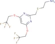 2-[4,6-Bis(2,2,2-trifluoroethoxy)pyrimidin-2-yl)methylthio]ethylamine