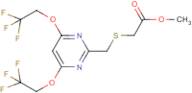 Methyl 2-[4,6-Bis(2,2,2-trifluoroethoxy)pyrimidin-2-yl)methylthio]ethanoate