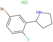 2-(5-BROMO-2-FLUOROPHENYL)PYRROLIDINE HCL