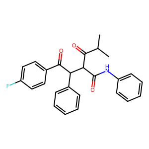 2-(2-(4-Fluorophenyl)-2-oxo-1-phenylethyl)-4-methyl-3-oxo-N-phenylpentanamide