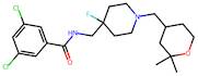 3,5-Dichloro-N-((1-((2,2-dimethyltetrahydro-2H-pyran-4-yl)methyl)-4-fluoropiperidin-4-yl)methyl)be…