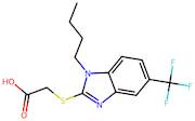 2-{[1-butyl-5-(trifluoromethyl)-1h-1,3-benzodiazol-2-yl]sulfanyl}acetic acid