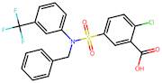 5-{benzyl[3-(trifluoromethyl)phenyl]sulfamoyl}-2-chlorobenzoic acid