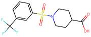 1-[3-(trifluoromethyl)benzenesulfonyl]piperidine-4-carboxylic acid