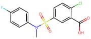 2-Chloro-5-[(4-fluorophenyl)(methyl)sulfamoyl]benzoic acid