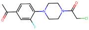 1-(4-(4-Acetyl-2-fluorophenyl)piperazin-1-yl)-2-chloroethan-1-one