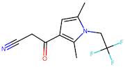 3-[2,5-dimethyl-1-(2,2,2-trifluoroethyl)-1h-pyrrol-3-yl]-3-oxopropanenitrile