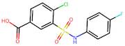 4-Chloro-3-[(4-fluorophenyl)sulfamoyl]benzoic acid