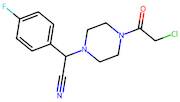 2-[4-(2-chloroacetyl)piperazin-1-yl]-2-(4-fluorophenyl)acetonitrile