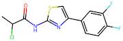 2-Chloro-N-[4-(3,4-difluorophenyl)-1,3-thiazol-2-yl]propanamide