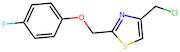 4-(Chloromethyl)-2-(4-fluorophenoxymethyl)-1,3-thiazole