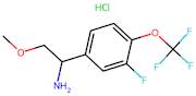 1-(3-Fluoro-4-(trifluoromethoxy)phenyl)-2-methoxyethan-1-amine hydrochloride