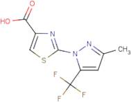 2-[3-Methyl-5-(trifluoromethyl)-1H-pyrazol-1-yl]-1,3-thiazole-4-carboxylic acid