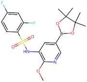 2,4-Difluoro-N-(2-methoxy-5-(4,4,5,5-tetramethyl-1,3,2-dioxaborolan-2-yl)pyridin-3-yl)benzenesulfo…