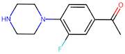 1-(3-Fluoro-4-(piperazin-1-yl)phenyl)ethan-1-one