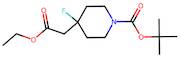 tert-Butyl 4-(2-ethoxy-2-oxoethyl)-4-fluoropiperidine-1-carboxylate