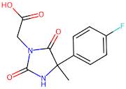 4-(4-Fluorophenyl)-4-methyl-2,5-dioxo-1-imidazolidineacetic acid