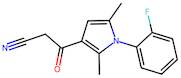 3-[1-(2-fluorophenyl)-2,5-dimethyl-1H-pyrrol-3-yl]-3-oxopropanenitrile