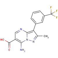 7-Amino-2-methyl-3-[3-(trifluoromethyl)phenyl]pyrazolo[1,5-a]pyrimidine-6-carboxylic acid