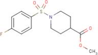 Methyl 1-[(4-fluorophenyl)sulphonyl]-4-piperidinecarboxylate