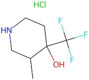 3-Methyl-4-(trifluoromethyl)piperidin-4-ol hydrochloride