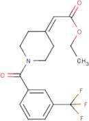 Ethyl {1-[3-(trifluoromethyl)benzoyl]piperidin-4-ylidene}acetate