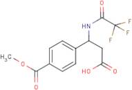 3-[4-(Methoxycarbonyl)phenyl]-3-[(2,2,2-trifluoroacetyl)amino]propanoic acid