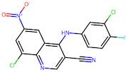 8-Chloro-4-((3-chloro-4-fluorophenyl)amino)-6-nitroquinoline-3-carbonitrile