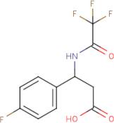 3-(4-Fluorophenyl)-3-[(2,2,2-trifluoroacetyl)amino]propanoic acid