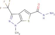 1-Methyl-3-(trifluoromethyl)-1H-thieno[2,3-c]pyrazole-5-carbohydrazide