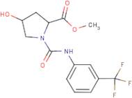 Methyl 4-hydroxy-1-{[3-(trifluoromethyl)anilino]carbonyl}-2-pyrrolidinecarboxylate