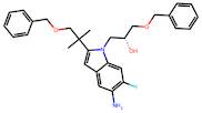 (R)-1-[5-Amino-2-(2-benzyloxy-1,1-dimethyl-ethyl)-6-fluoro-indol-1-yl]-3-benzyloxy-propan-2-ol