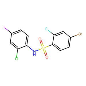 4-Bromo-N-(2-chloro-4-iodophenyl)-2-fluorobenzenesulfonamide