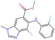 Methyl 4-fluoro-5-((2-fluorophenyl)amino)-1-methyl-1H-benzo[d]imidazole-6-carboxylate