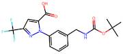 1-(3-(((Tert-butoxycarbonyl)amino)methyl)phenyl)-3-(trifluoromethyl)-1H-pyrazole-5-carboxylic acid