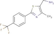 {4-Methyl-2-[4-(trifluoromethyl)phenyl]-1,3-thiazol-5-yl}methanamine