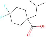 4,4-Difluoro-1-isobutylcyclohexane-1-carboxylic acid