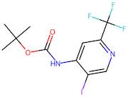 Tert-butyl (5-iodo-2-(trifluoromethyl)pyridin-4-yl)carbamate