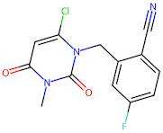 2-((6-Chloro-3-methyl-2,4-dioxo-3,4-dihydropyrimidin-1(2H)-yl)methyl)-4-fluorobenzonitrile