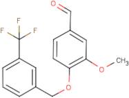 3-Methoxy-4-{[3-(trifluoromethyl)benzyl]oxy}benzaldehyde