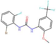 1-(2-Bromo-6-fluorophenyl)-3-(2-methoxy-5-(trifluoromethyl)phenyl)urea