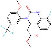 Methyl 2-(8-fluoro-3-(2-methoxy-5-(trifluoromethyl)phenyl)-2-oxo-1,2,3,4-tetrahydroquinazolin-4-yl…