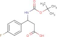 3-[(tert-Butoxycarbonyl)amino]-3-(4-fluorophenyl)propanoic acid