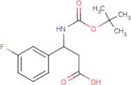 3-[(tert-Butoxycarbonyl)amino]-3-(3-fluorophenyl)propanoic acid