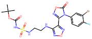 tert-Butyl N-(2-((4-(4-(3-bromo-4-fluorophenyl)-5-oxo-4,5-dihydro-1,2,4-oxadiazol-3-yl)-1,2,5-oxad…