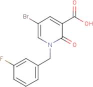 5-Bromo-1-(3-fluorobenzyl)-2-oxo-1,2-dihydropyridine-3-carboxylic acid