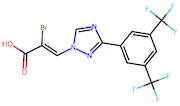 (Z)-3-(3-(3,5-bis(trifluoromethyl)phenyl)-1H-1,2,4-triazol-1-yl)-2-bromoacrylic acid