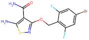 5-Amino-3-((4-bromo-2,6-difluorobenzyl)oxy)isothiazole-4-carboxamide